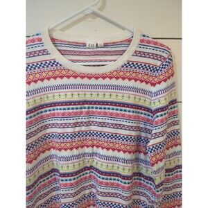 Gap colorful striped sweater Christmas holiday party retro core L